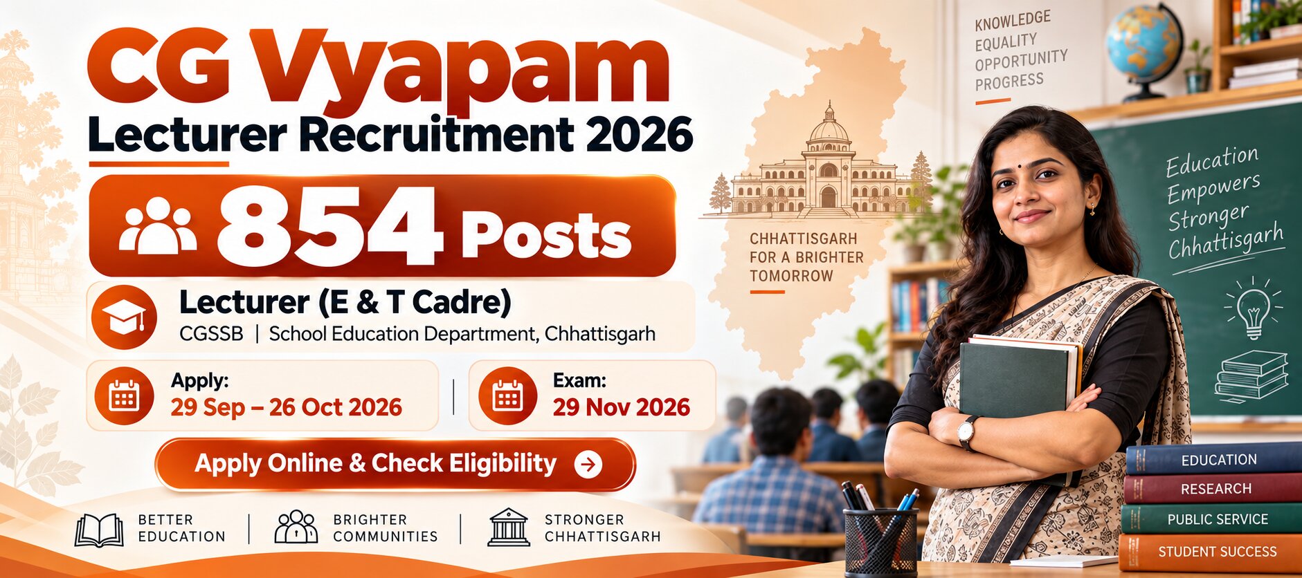 CG Vyapam Lecturer Recruitment 2026