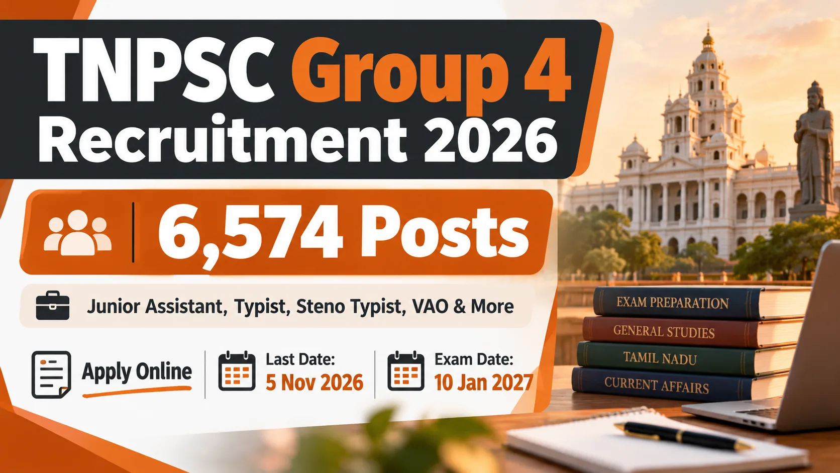 TNPSC Group 4 Recruitment 2026