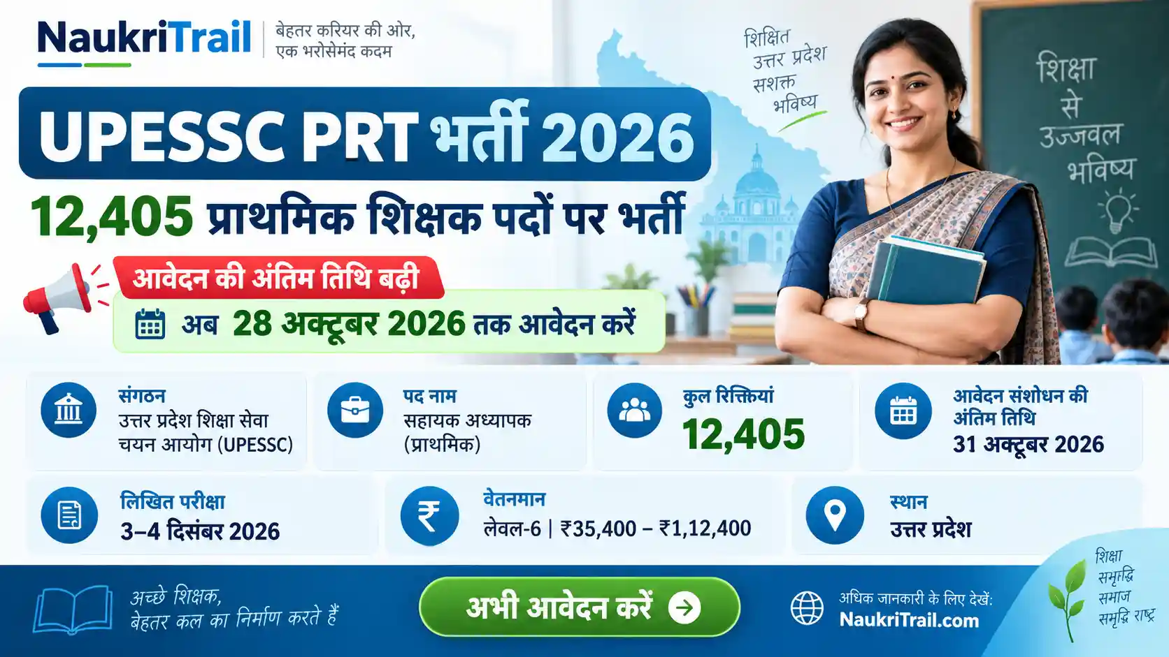 UPESSC PRT Recruitment 2026
