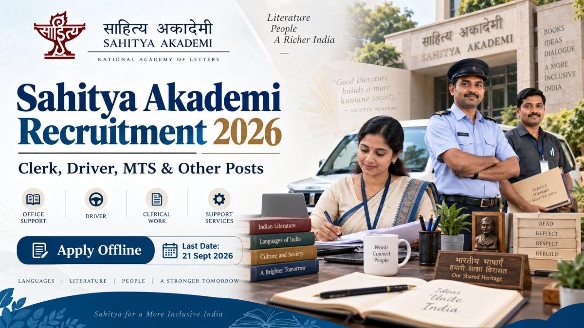 Sahitya Akademi Recruitment 2026