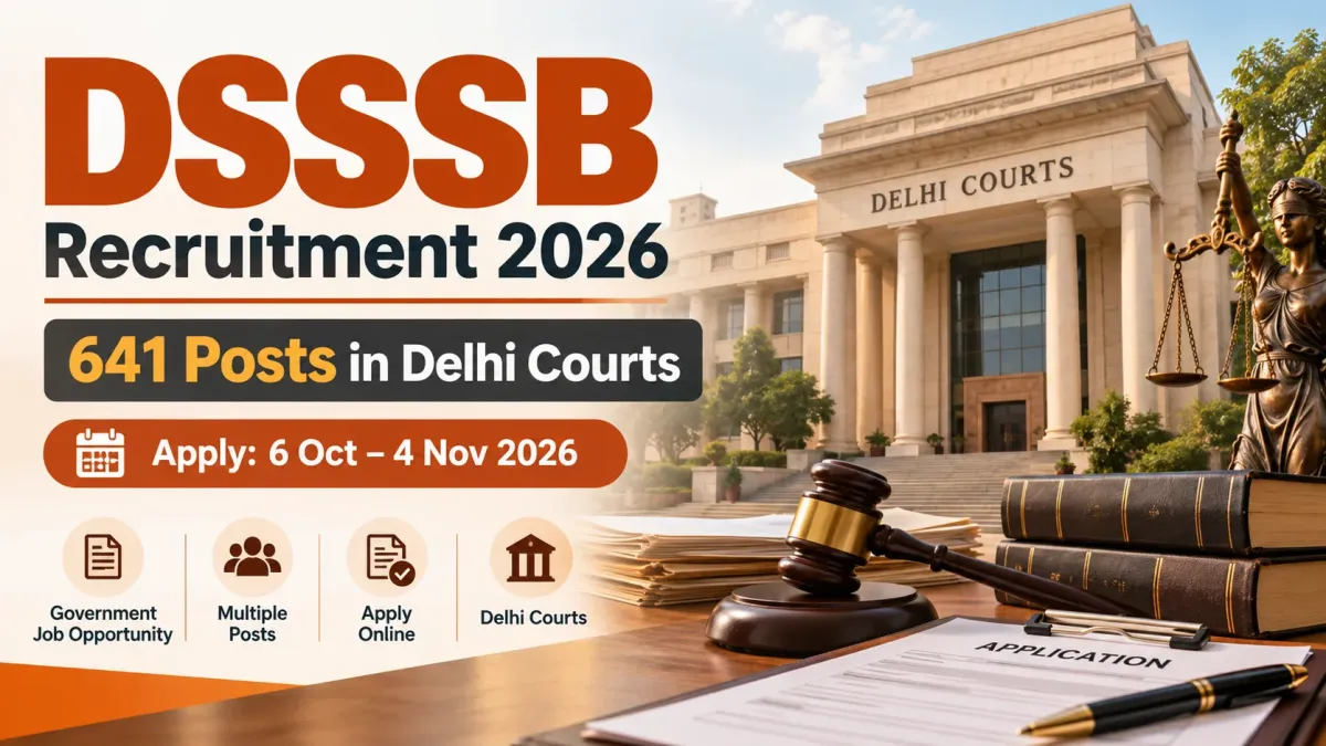 DSSSB Delhi Courts Recruitment 2026