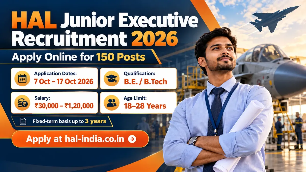 HAL Junior Executive Recruitment 2026