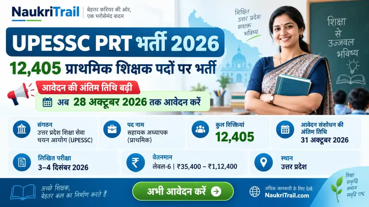 UPESSC PRT Recruitment 2026